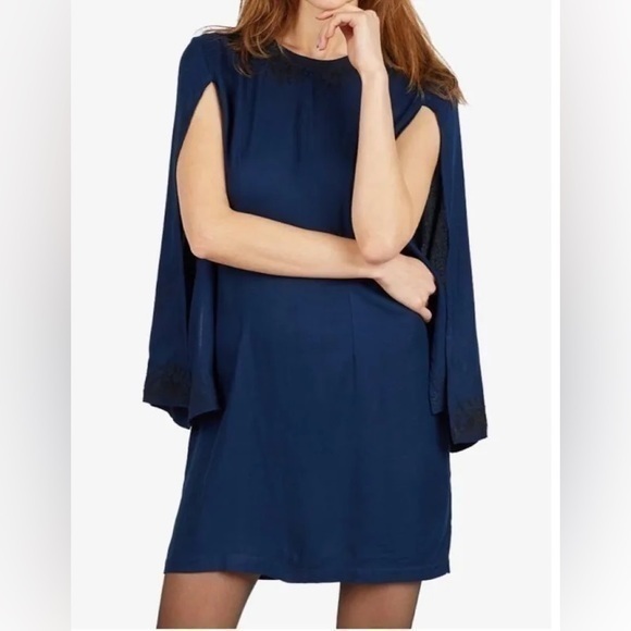 Cleobella Dresses & Skirts - Cleobella Blue Bengal Embroidered Boho Mini Dress Sz.S NWT!